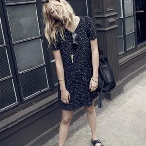 Madewell Sezane Smocked Shift Dress